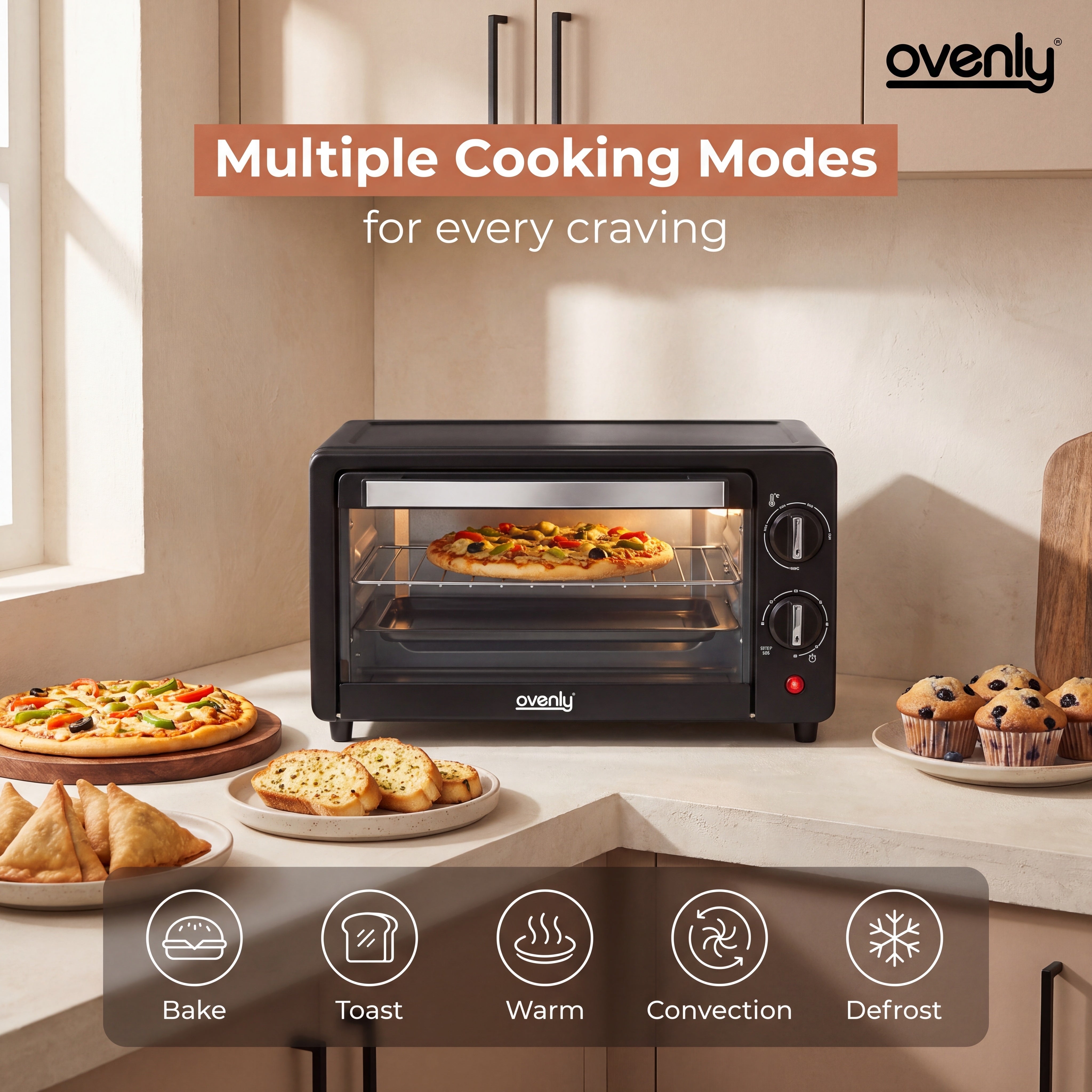 ELECTRIC OVEN 10 LITES (BLACK)